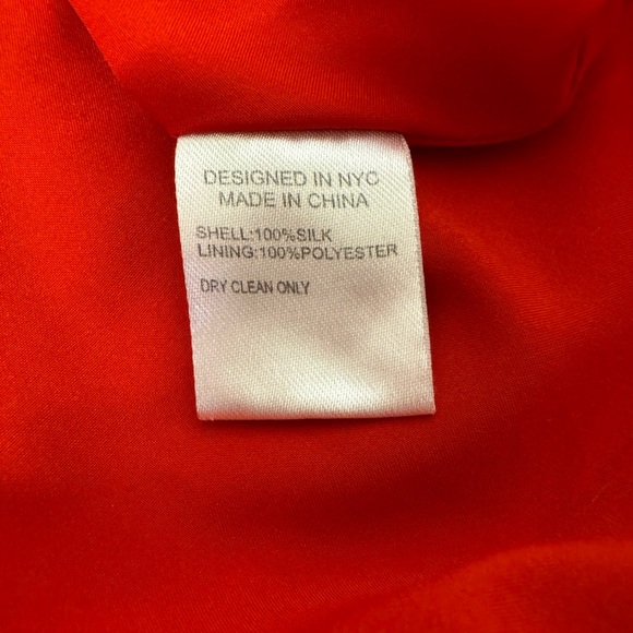 Yumi Kim Red Flutter Sleeve Wrap Dress Silk Size Large EUC - Picture 12 of 15